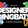 Font - Designer Dingbats (120 shapes)