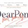 Font - Dear Pony