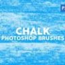 30 Chalk Texture Photoshop Stamp Brushes