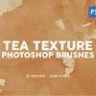 30 Tea Texture Photoshop Stamp Brushes