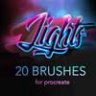 Procreate lights brushes / glow