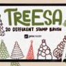 Treesa - 20 Stamp Brush Procreate