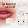 Procreate Lip Stamp Brushes