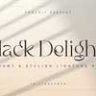Font - Black Delights