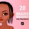 Braid Brushes for Procreate