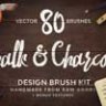 Chalk & Charcoal Vector Brushes