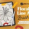 Procreate Florally Line Art Brushes