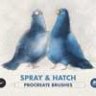 Spray & Hatch Procreate Brushes