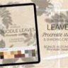 Leaves stamps for Procreate. Foliage shadows creator