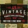 Vintage Font Collection Bundle