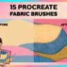 15 Procreate Fabric Brushes