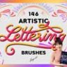 146 Artistic Lettering Brushes for Procreate