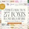 Super Collection 277 Fonts - In One Mega Bundle
