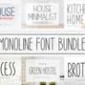 Monoline Font Bundle