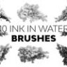 Ink in Water Brushes Photoshop