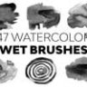 Wet Watercolor Brushes Photoshop