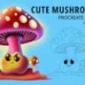 Cute Mushrooms Stamps for Procreate