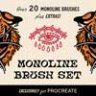Monoline Brush Set for Procreate