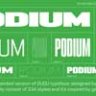 Font - PODIUM Sharp