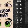 Procreate Cartoon Eyes Stamp and Eyebrows